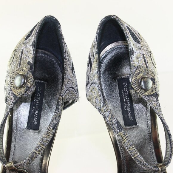 Dolce Gabbana Grey Stiletto Heels (EU 40 / 9 US) - Picture 11 of 12